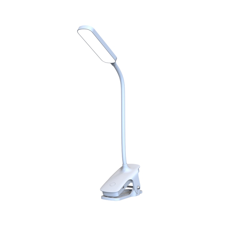Wozinsky VT-02 Mini LED olvasólámpa kapcsokkal és USB-C kábellel, 80 cm – fehér