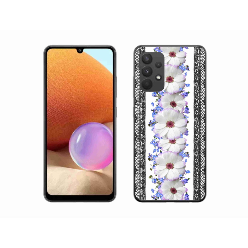 Gél borító mmCase Samsung Galaxy A32 4G - virágok 8
