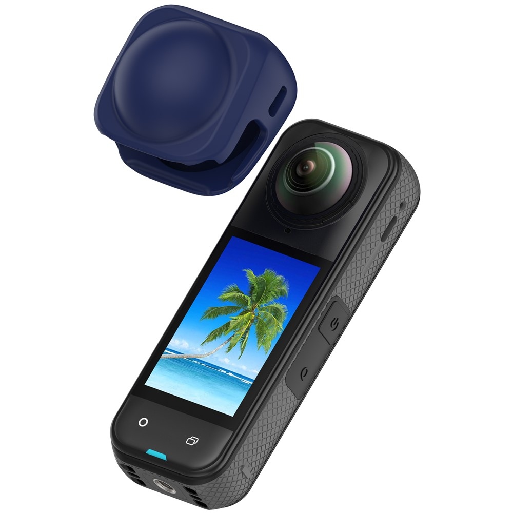 Szilikon lencsevédő Insta360 X5 és X4 készülékekhez - kék
