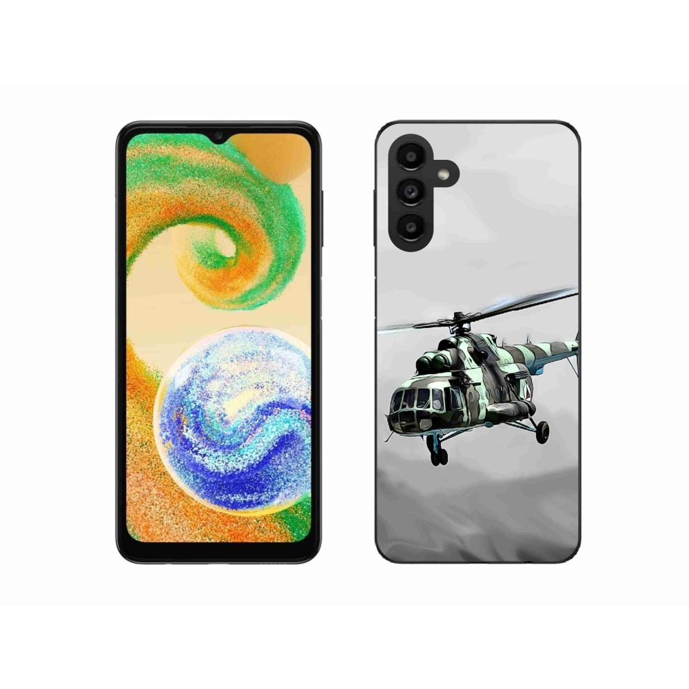 Zselés borítás mmCase Samsung Galaxy A04s (164.7x76.7x9.1mm) - katonai helikopterhez