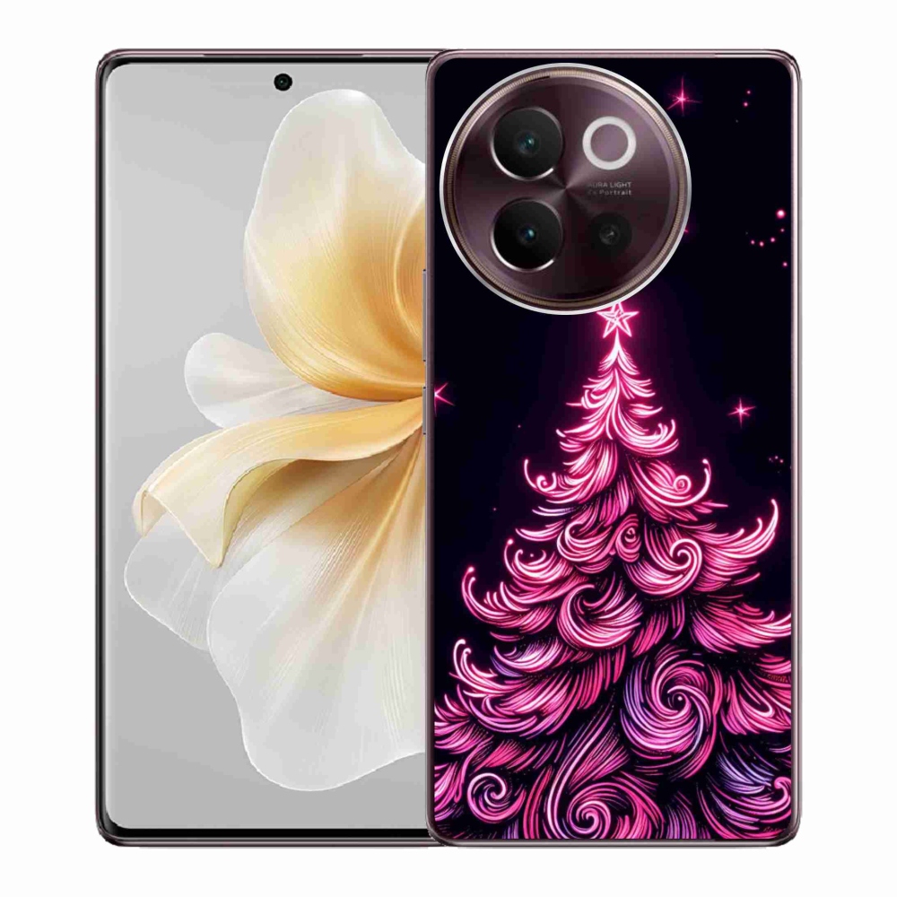 Gélburkolat mmCase a Vivo V40 Lite 5G-n - neon karácsonyfa 2