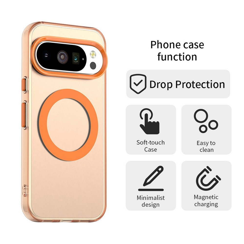 Candy zselés tok MagSafe a Google Pixel 10 Pro XL számára - narancssárga