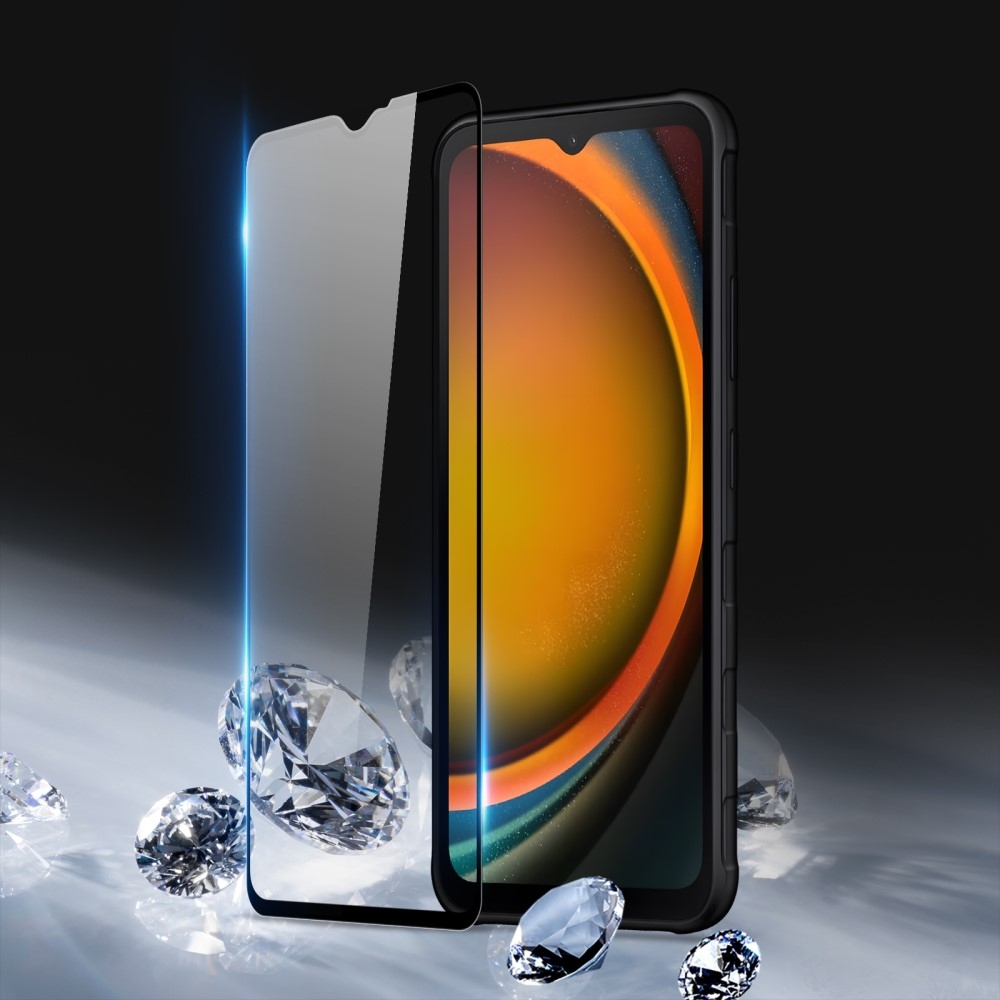 DUX 10D teljes képernyő edzett üveg a Samsung Galaxy Xcover 7 Pro készüléken