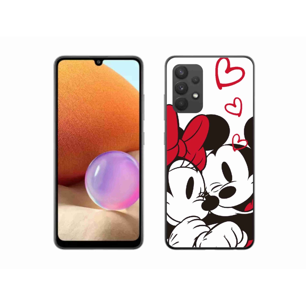 Gél védőhuzat mmCase Samsung Galaxy A32 4G - minnie és mickey