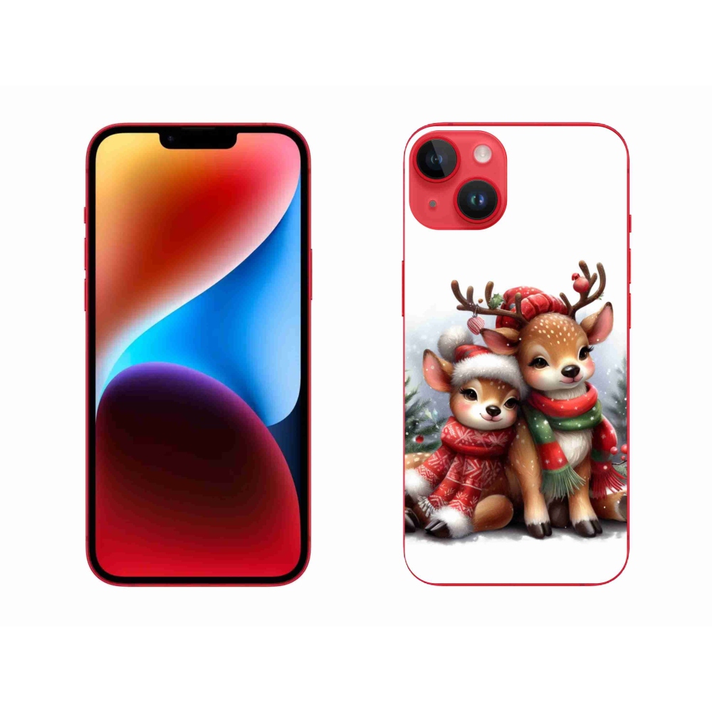Zselés borítás mmCase iPhone 14 Plus készülékhez - karácsonyi rénszarvas