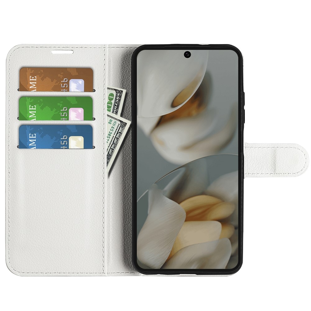 Litchi könyv tok Google Pixel 10 Pro XL-hez - fehér