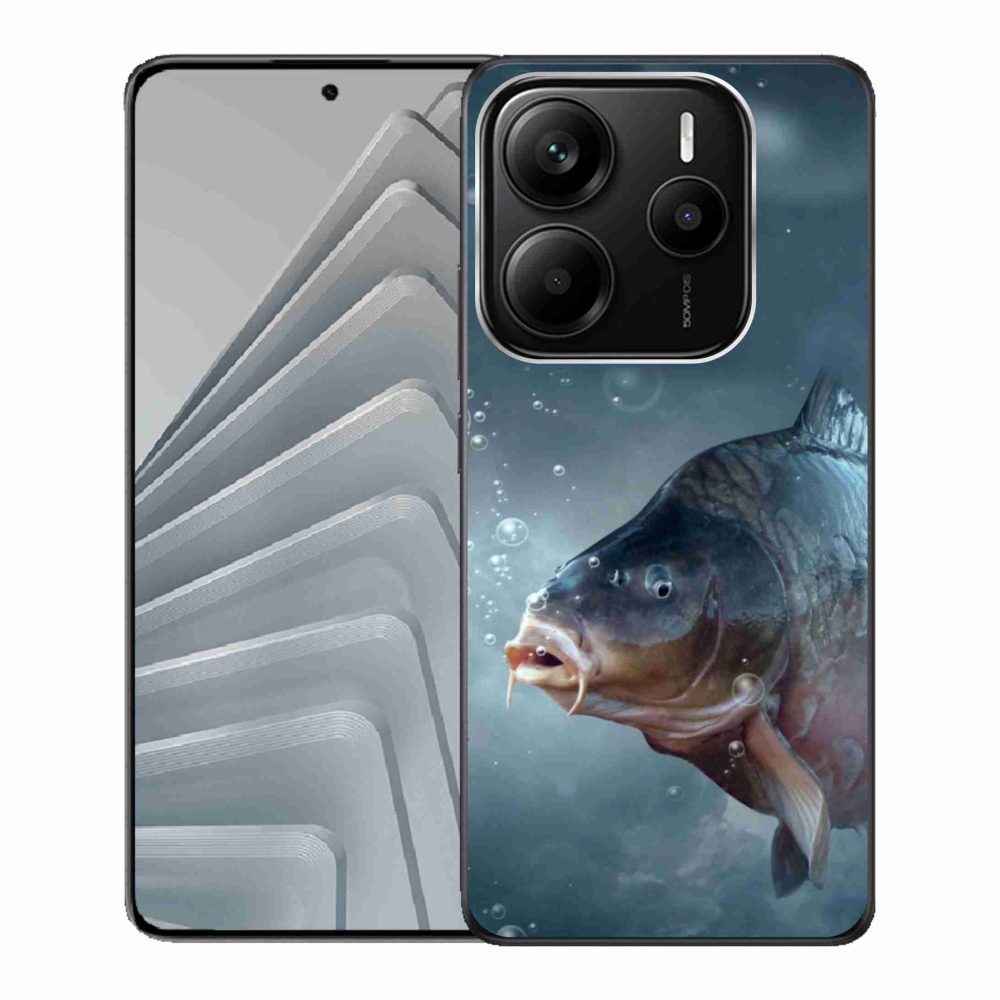 Gél borítás mmCase a Xiaomi Redmi Note 14 5G számára - ponty és buborékok