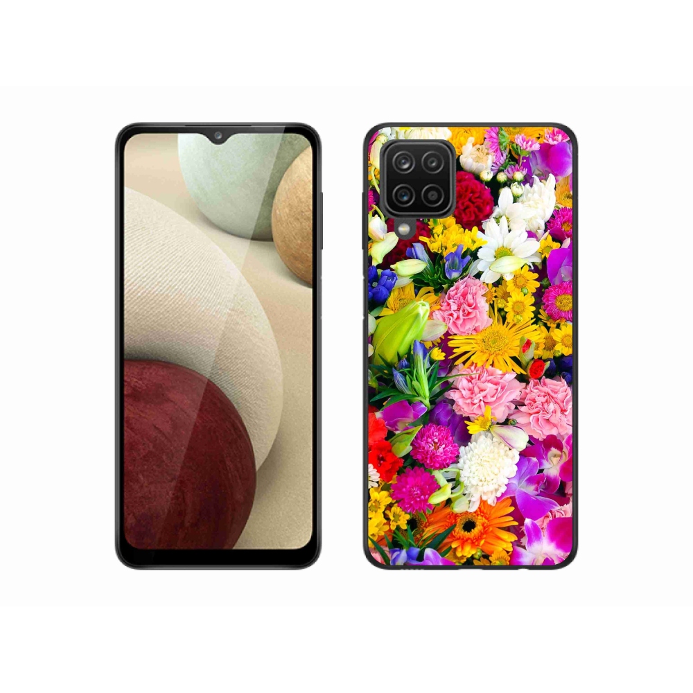 Gél borítás mmCase Samsung Galaxy A12 - virágok 12