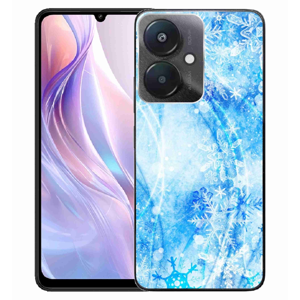 Gél borító mmCase a Xiaomi Redmi 13C 5G-hez - hópelyhek