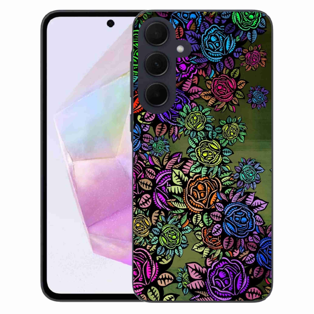 Gél borító mmCase Samsung Galaxy A35 5G - virágok 6