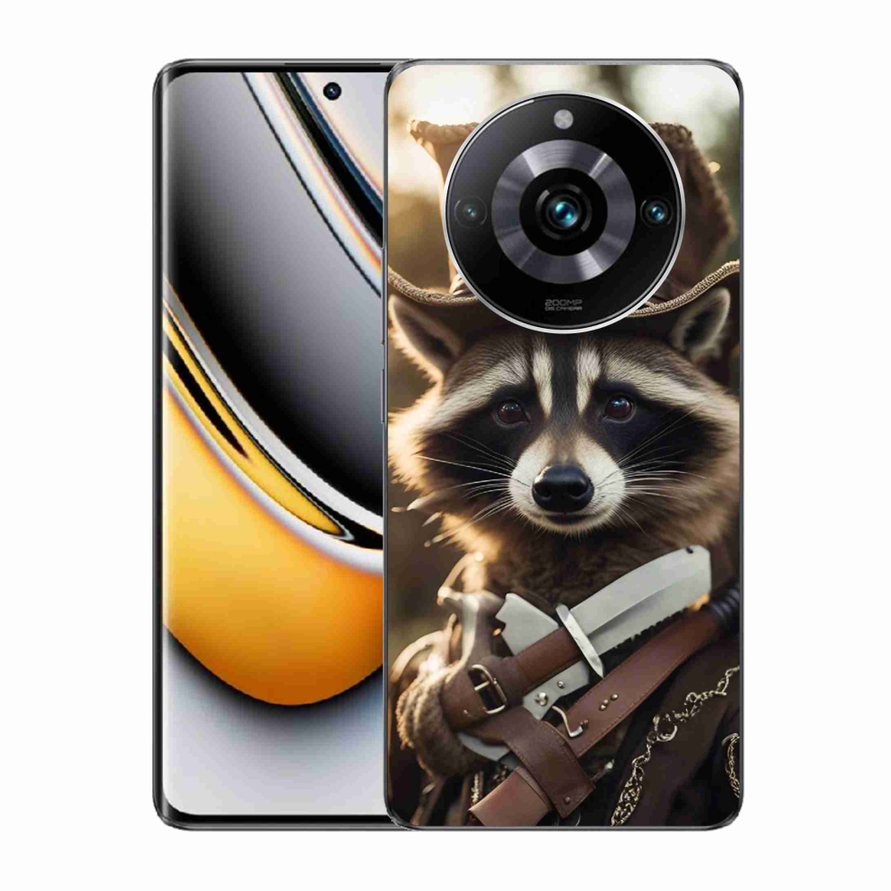 Gél borítás mmCase a Realme 11 Pro/11 Pro+ készülékhez - mosómedve egyenruhában