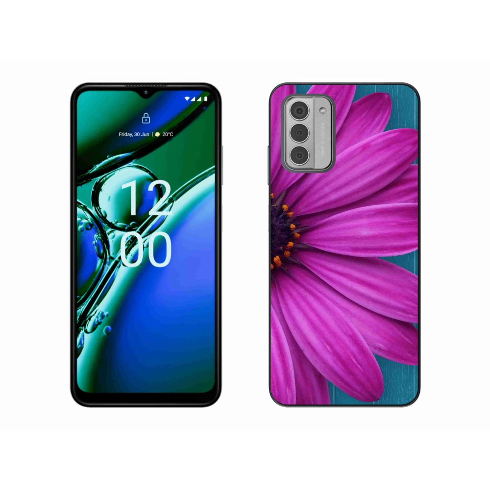 Gél tok mmCase a Nokia G42 készülékhez - lila százszorszép