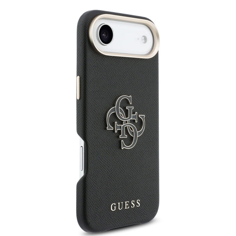 Guess PU gyanta logós hátlap iPhone Air fekete színűre