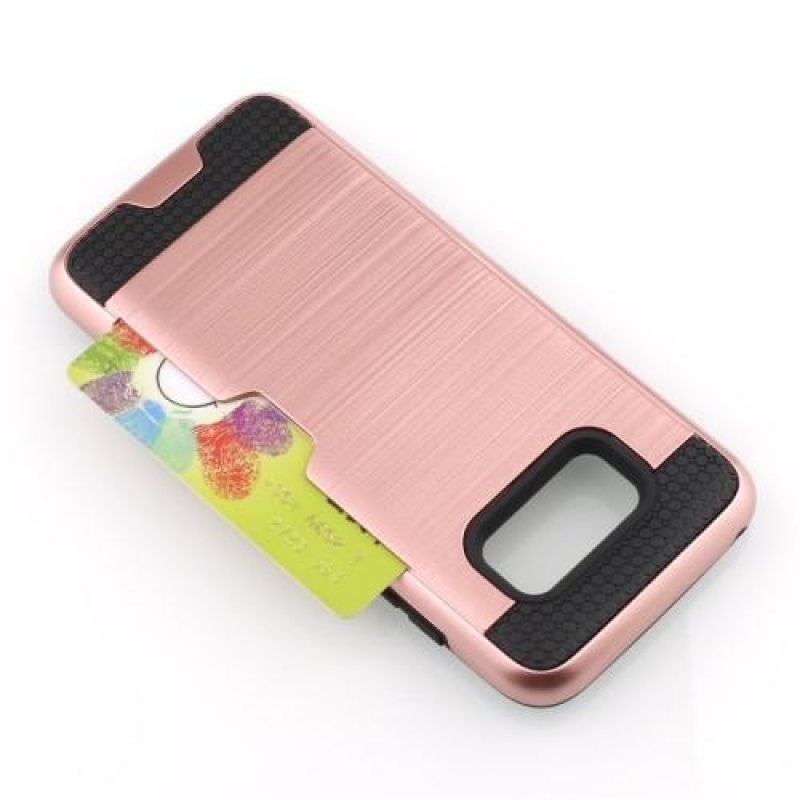 Hibrid 3in1 tartós tok Samsung Galaxy S8 Plus készülékhez - rózsaarany színben