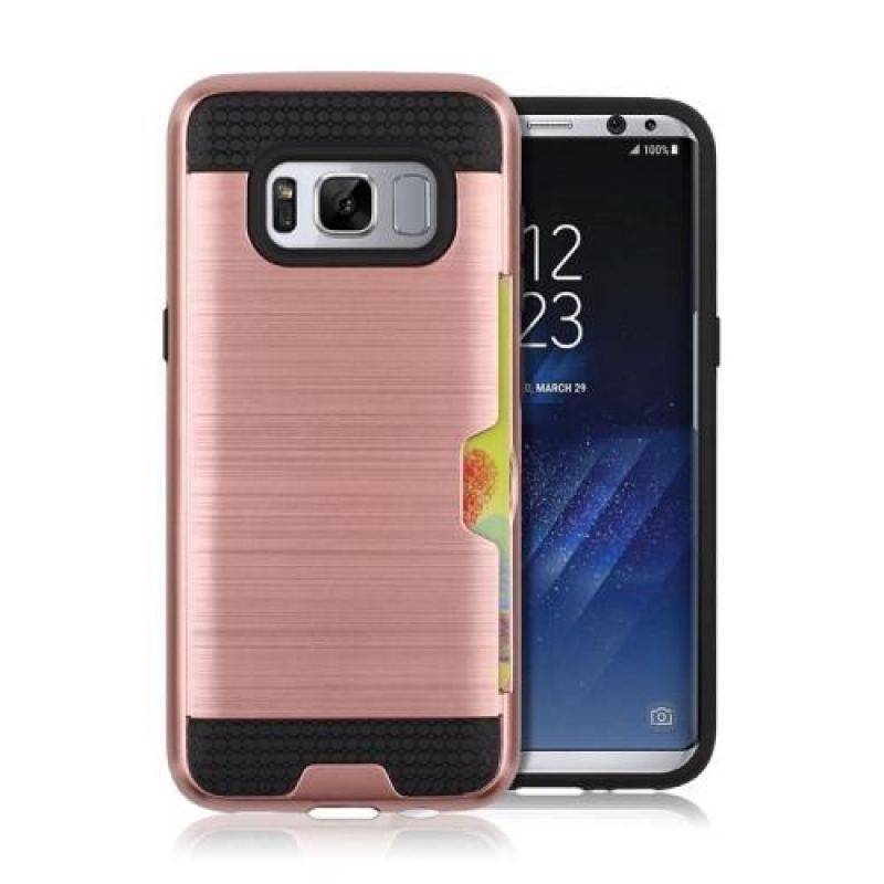 Hibrid 3in1 tartós tok Samsung Galaxy S8 Plus készülékhez - rózsaarany színben