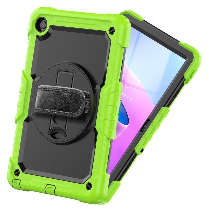 Hibrid táblagép tok kéztartóval és vállpánttal Lenovo Tab M10 Plus (3rd Gen) - zöld