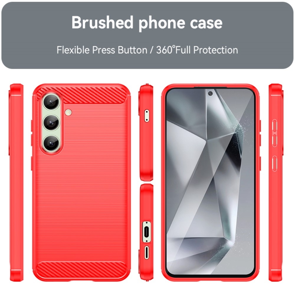 Szénálló zselés tok Samsung Galaxy S24 FE készülékhez - piros