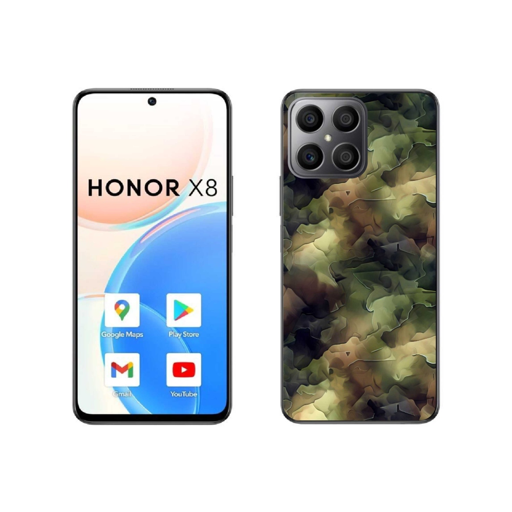 Zselés borítás mmCase a Honor X8 4G-hez - álcázó minta 10