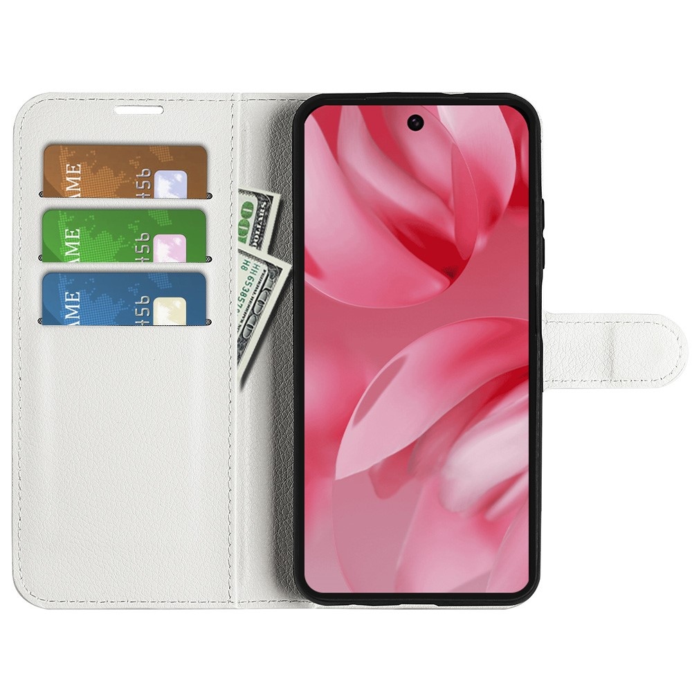 Litchi könyv tok Google Pixel 10 - fehér