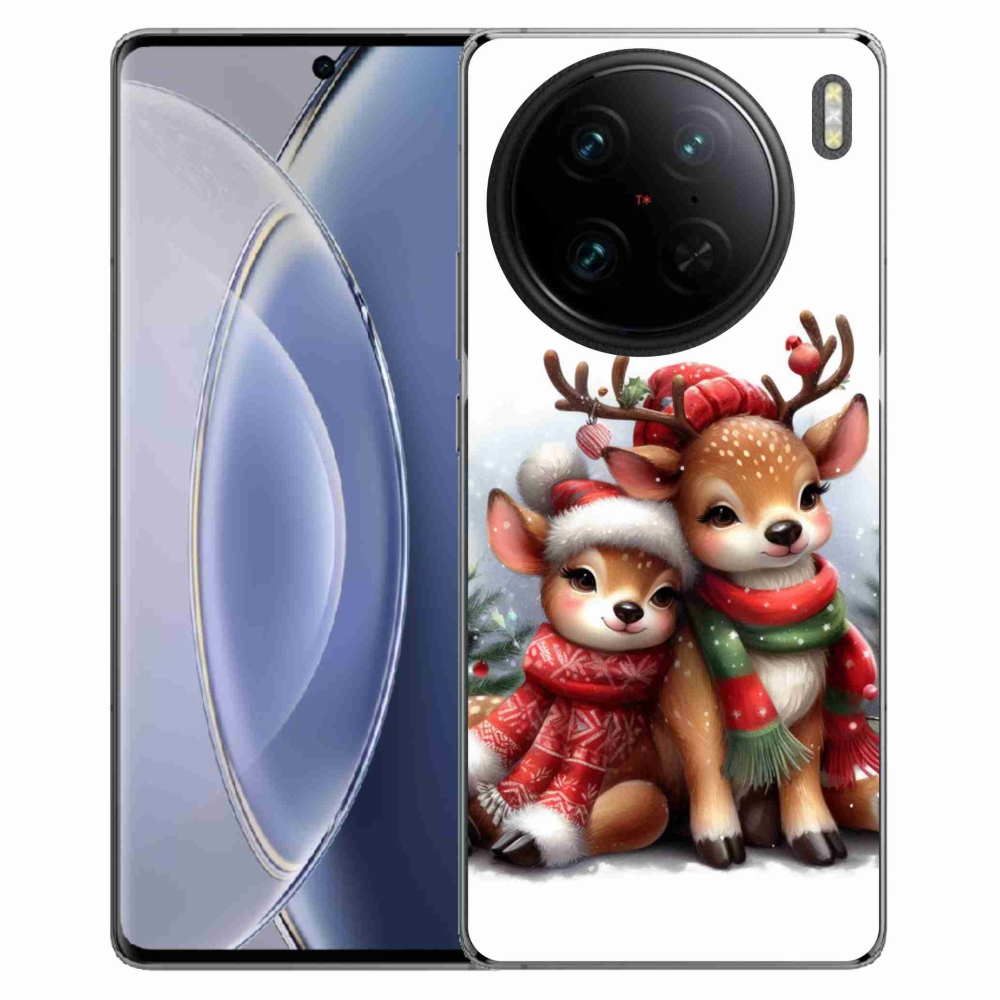 Zselés borítás mmCase a Vivo X90 Pro készülékhez - karácsonyi rénszarvas