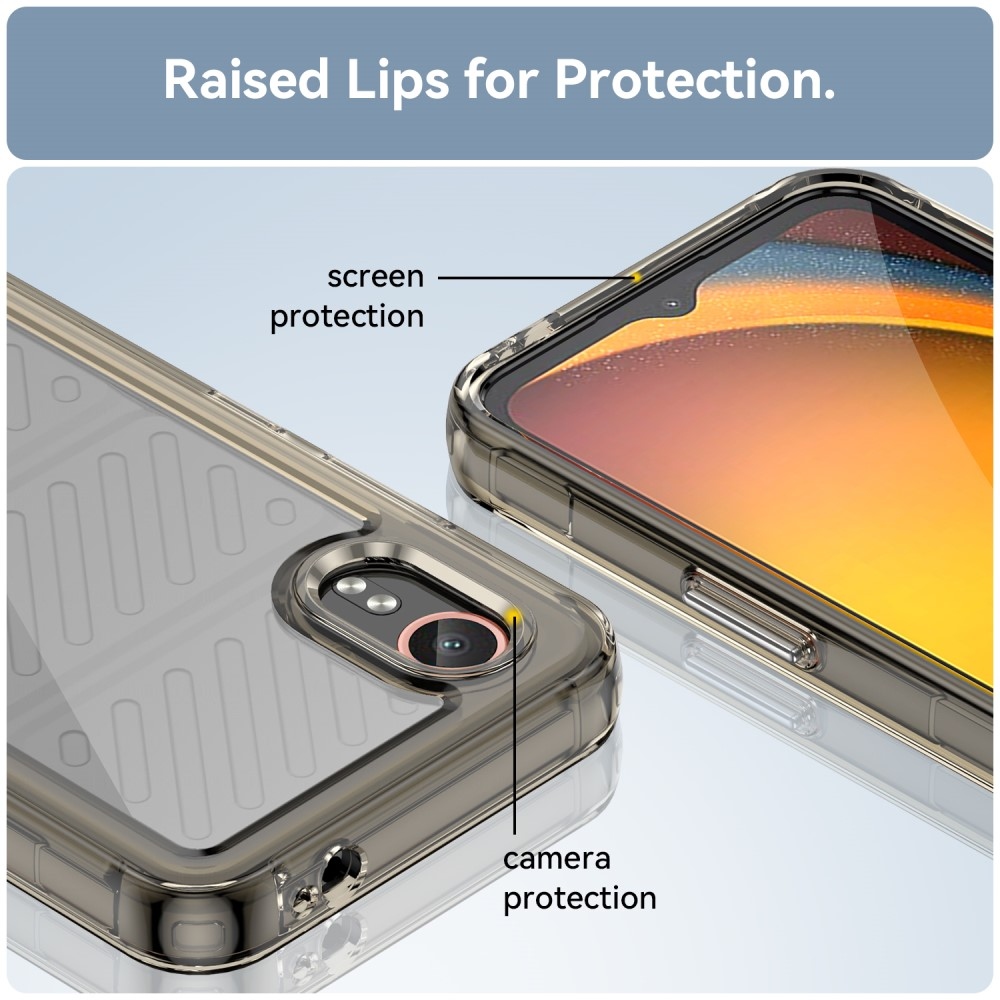 Gél tok kemény hátlappal Samsung Galaxy Xcover 7 készülékhez - szürke