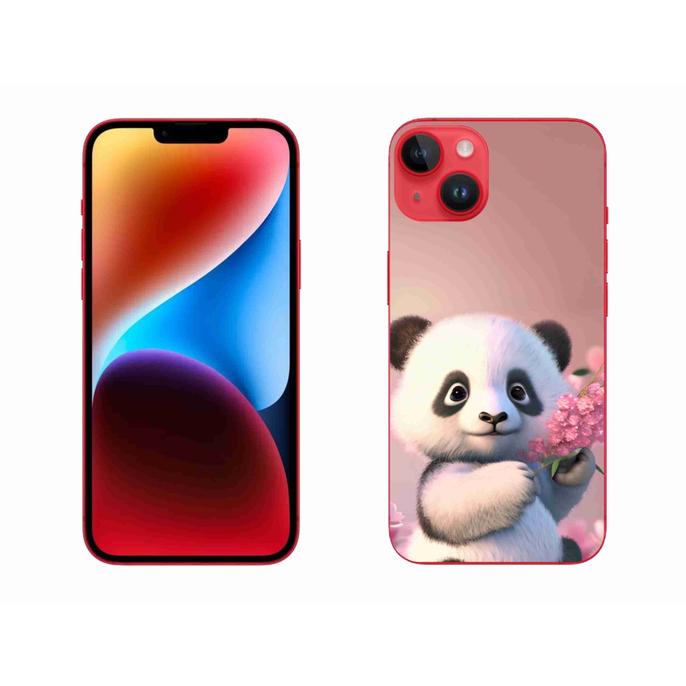 Zselés borítás mmCase iPhone 14 Plus készülékhez - aranyos panda