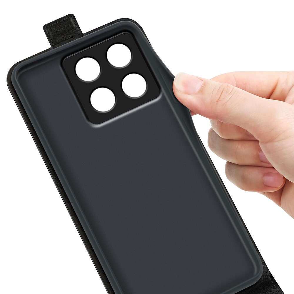 Függőleges könyvtáska Xiaomi 14T Pro-hoz - fekete