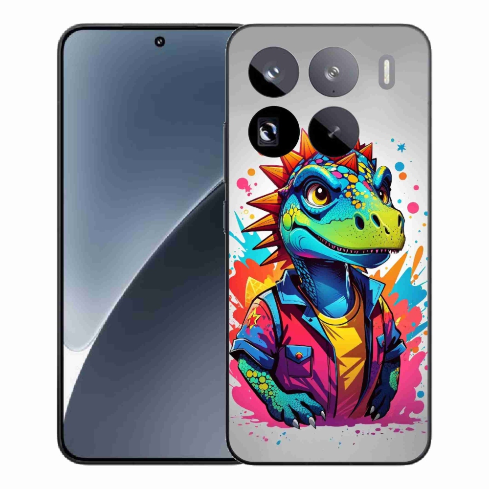 Gél borítás mmCase a Xiaomi 15 Pro számára - színes dinoszaurusz