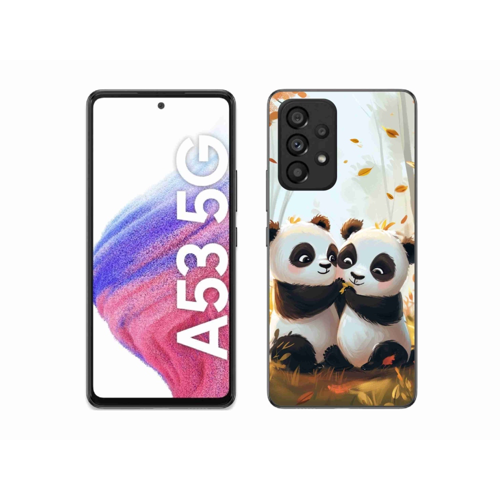 Gél védőhuzat mmCase Samsung Galaxy A53 5G - pandák