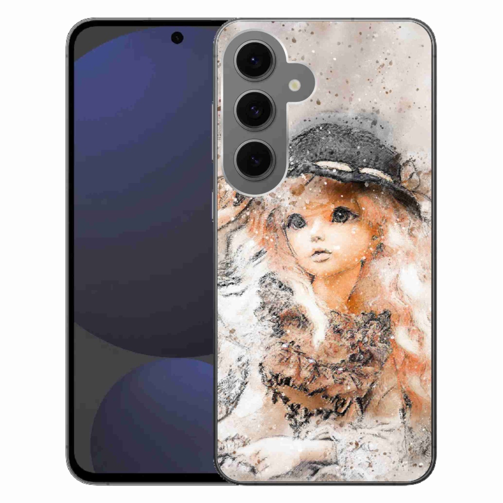 Zselés borítás mmCase Samsung Galaxy S24 FE készülékhez - kalapos lány