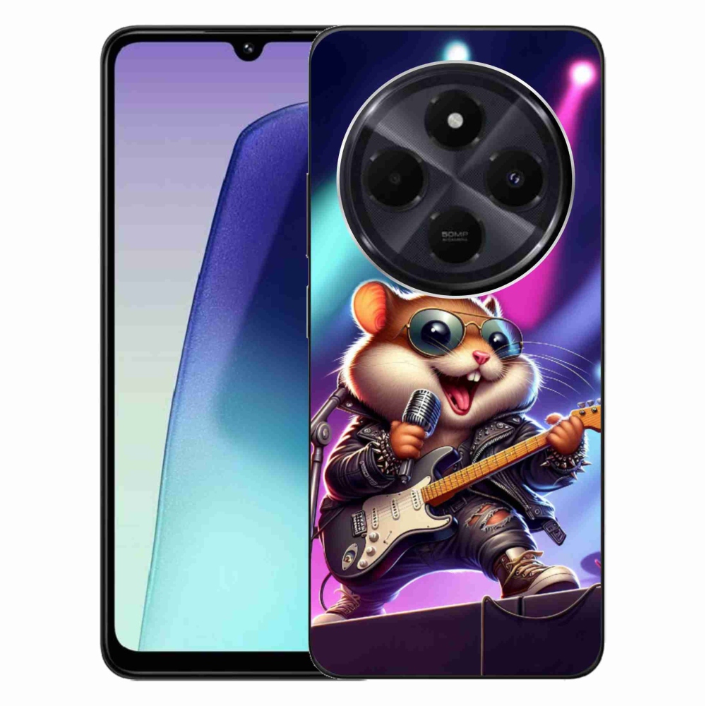 Gél borítás mmCase a Xiaomi Redmi 14C/Poco C75-hez - hörcsög hintalóval