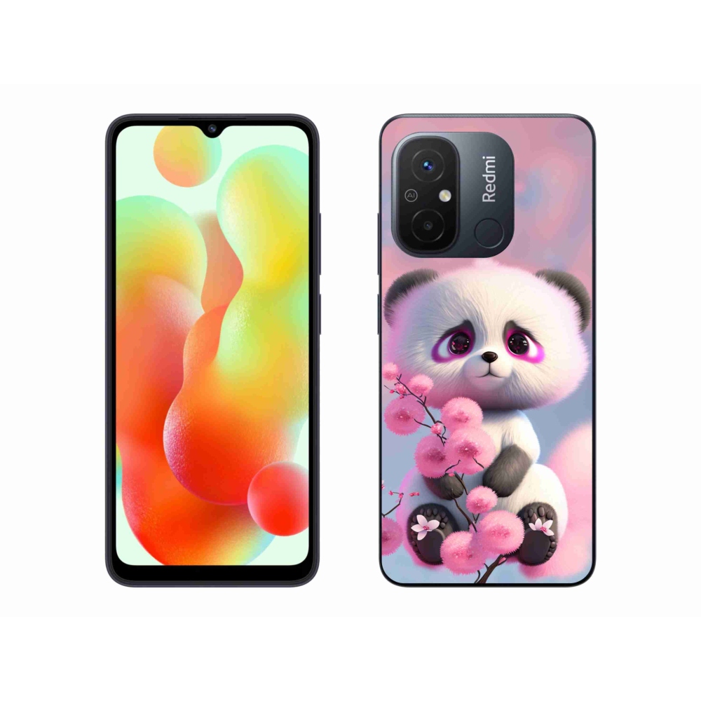 Gél borító mmCase a Xiaomi Redmi 12C-hez - aranyos panda 1