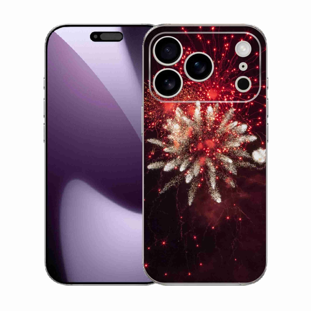 Zselés borítás mmCase iPhone 17 Pro készülékhez - tűzijátékok