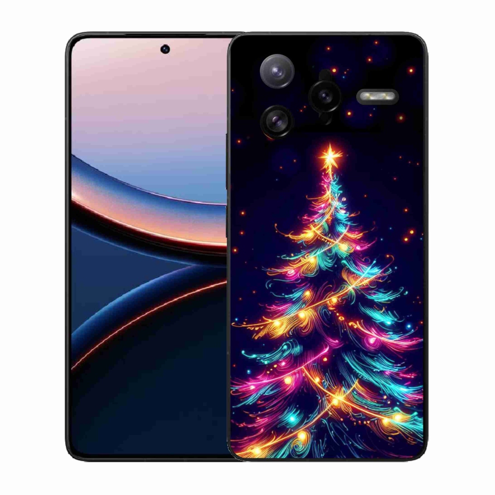 Gél borítás mmCase a Xiaomi Poco F7 Ultra számára - neon karácsonyfa