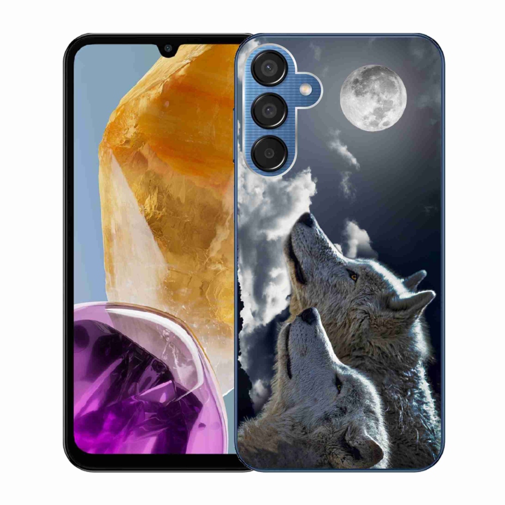 Zselés borítás mmCase Samsung Galaxy M15 5G - farkasok