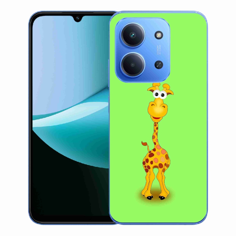 Gél borítás mmCase a Xiaomi Redmi 15C 4G/5G (173mm) - rajzfilm zsiráfhoz