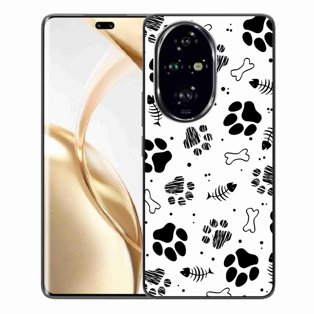 Zselés borítás mmCase a Honor 200 Pro 5G készülékhez - kutyamancsok 1