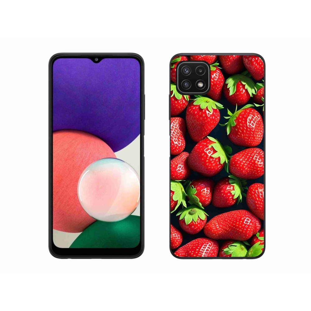 Zselés borítás mmCase Samsung Galaxy A22 5G - eper