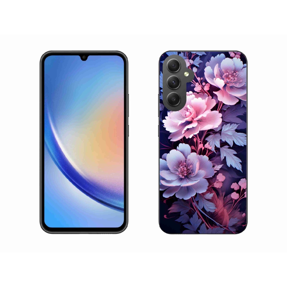 Gél borítás mmCase Samsung Galaxy A34 5G - virágok 11