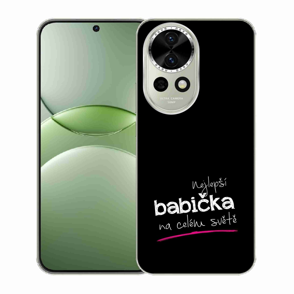 Gél borító mmCase a Huawei Nova 13 5G-n - a legjobb nagymama 4 fekete háttérrel