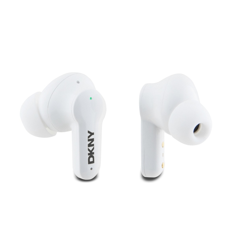 DKNY 3D gumiból készült matt felületű TWS vezeték nélküli fejhallgató fekete