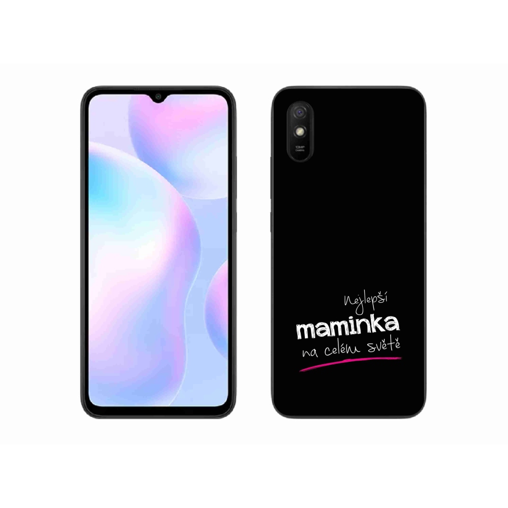 Gél borító mmCase a Xiaomi Redmi 9A - legjobb anya 4 fekete háttérrel