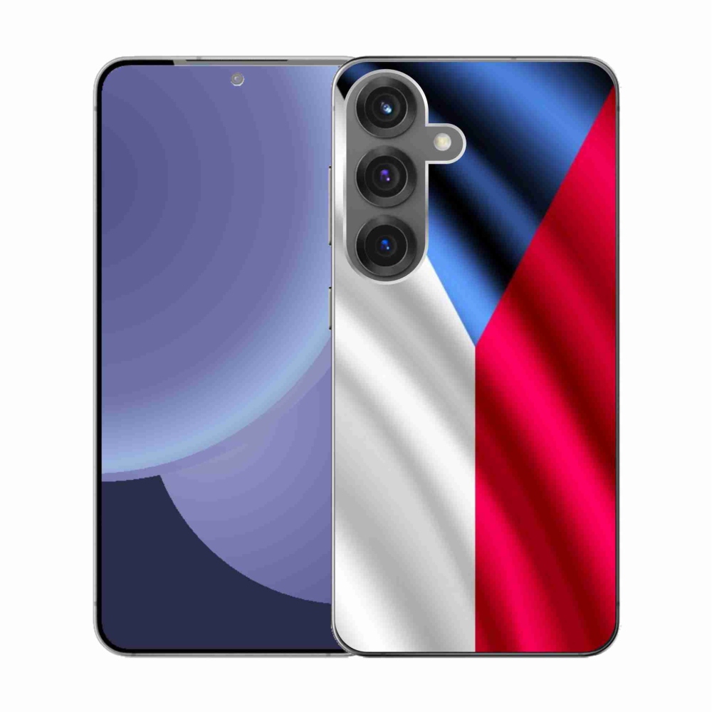 Gél borítás mmCase Samsung Galaxy S25 - cseh zászlóhoz