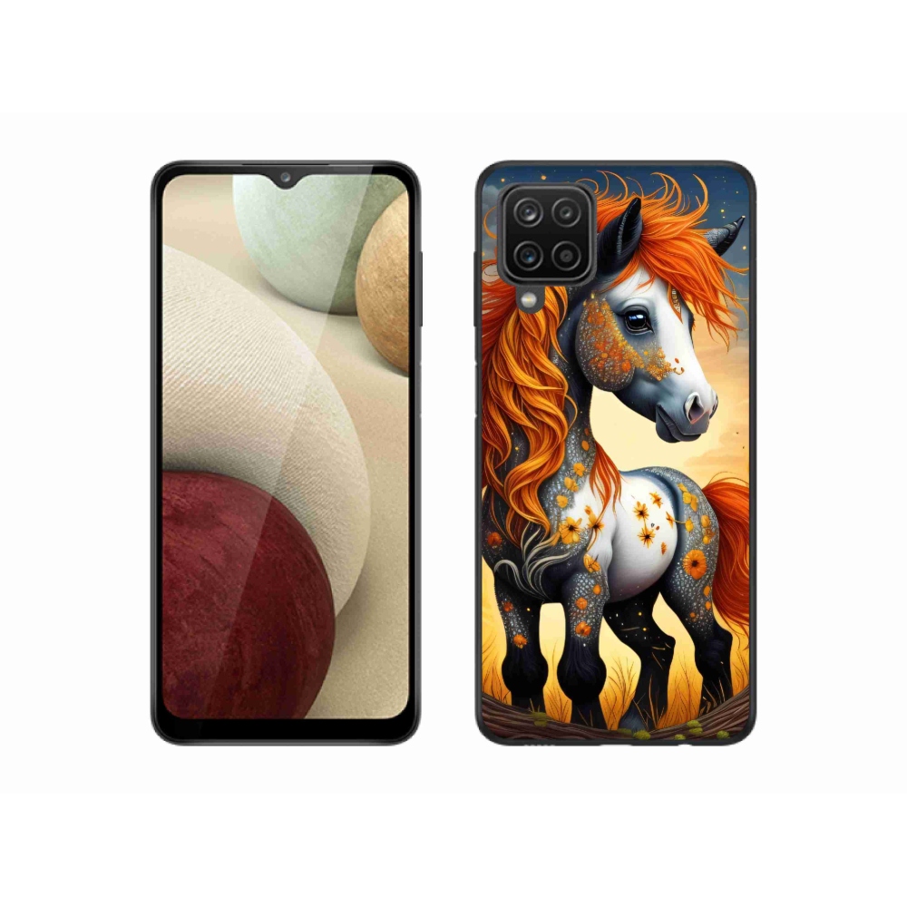 Zselés borítás mmCase Samsung Galaxy A12 készülékhez - színes póni