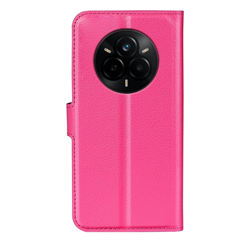 Litchi könyv tok a Realme 14 Pro 5G-hez - rózsaszínű