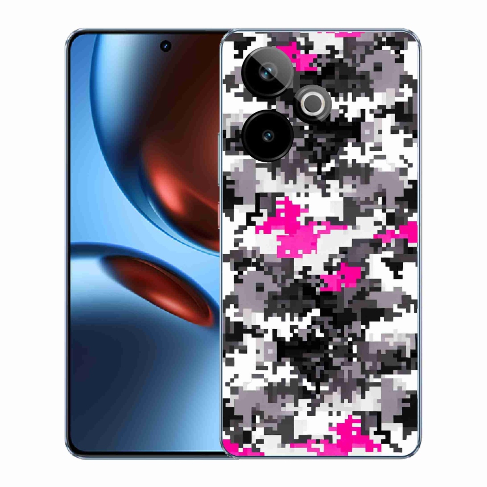 Rugalmas zselés tok mmCase képpel a Realme GT 7 5G/GT 7T 5G számára - álcázó minta 4