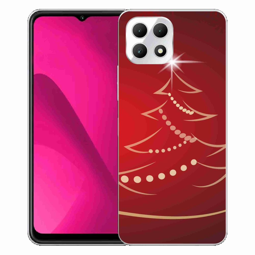 Zselés borítás mmCase a T-Mobile T Phone 2 készülékhez - karácsonyfa karikatúrával