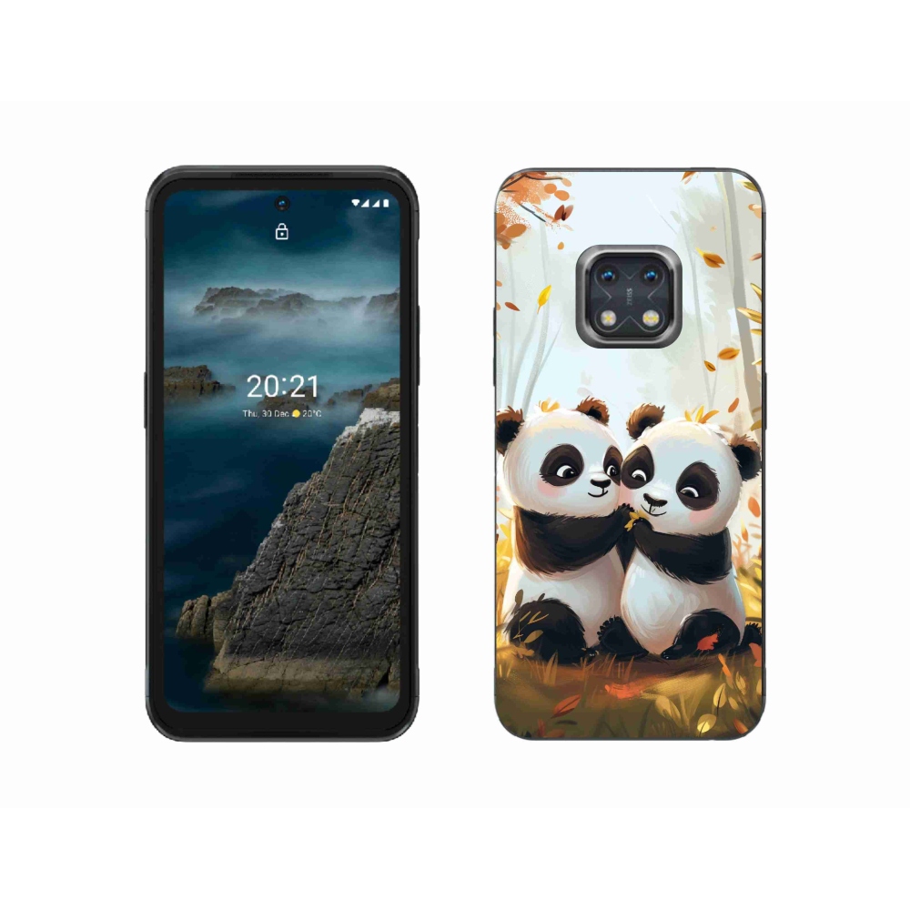 Zselés borítás mmCase a Nokia XR20 készülékhez - pandák