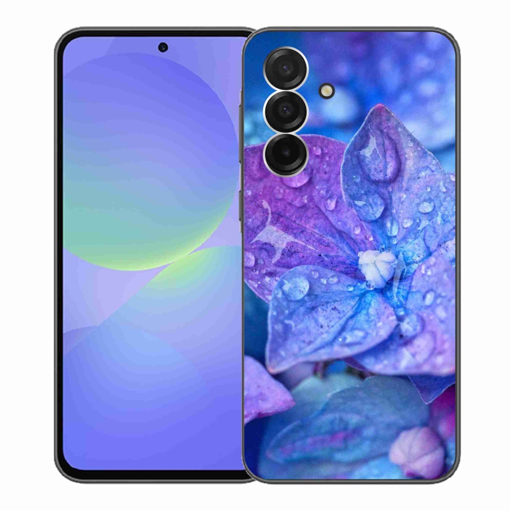 Gél védőhuzat mmCase Samsung Galaxy A36 5G - lila virág