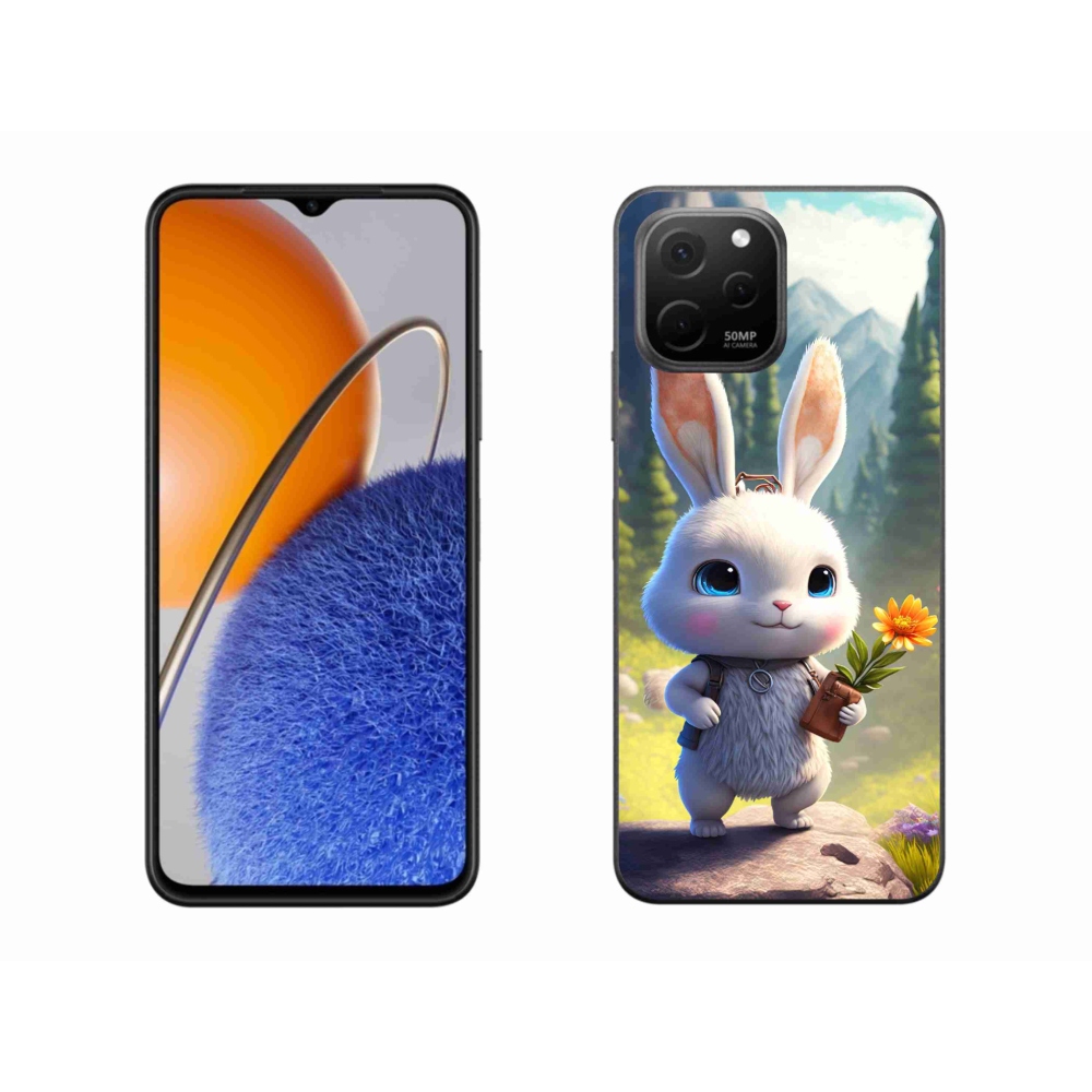 Gél borítás mmCase a Huawei Nova Y61 készülékhez - aranyos nyuszi